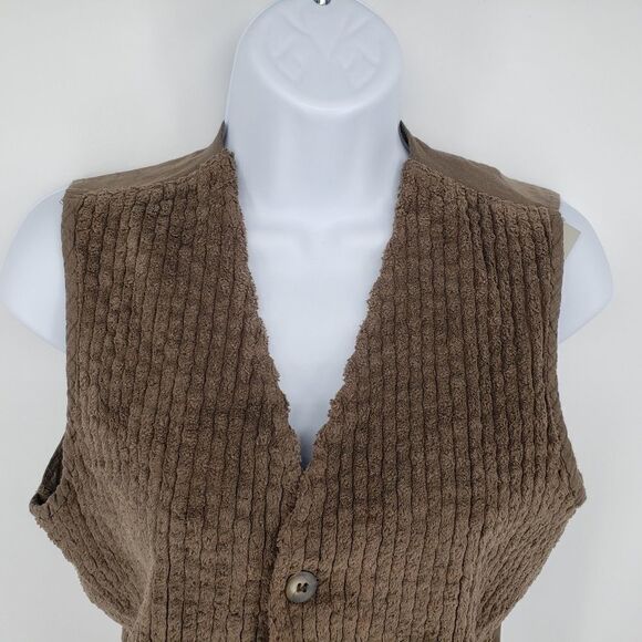 KristenseN Du Nord Brown Vest Lagenlook Button S - Picture 3 of 8